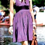 Anthropologie Maple Navy Silk Dress Photo 2