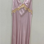Olivaceous  Women's Purple Satin Slip Dress Size S Midi Formal V-Neck Photo 7