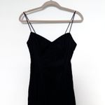VTG 90s De Laru Womens Velvet Dress Size S Black Maxi Romantic Goth Glam‎ Photo 2