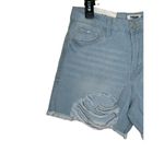 Kenzie Women Jeans True Vintage Denim Shorts Cut Off Ram Hem High Rise 2/26 NWT Blue Size 6 Photo 2