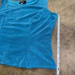 American Vintage Vintage y2k Sparkly glittery blue corset style tank top Photo 3