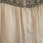 Alice + Olivia AMAZING CREAM WHITE BEADED SILK DRESS Photo 6