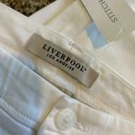Liverpool NWT Women's White Cropped Pants Trousers in Size 8 Photo 4