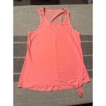 DSG Coral Pink Racerback Tank Top with Tie Front Women's Size S Athletic Fit Photo 1