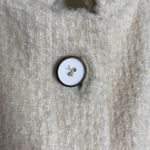 Vintage Unbranded Cream Wool Overcoat Jacket Coat Size 6 Photo 3