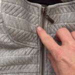 prAna Quilted Hadley Sweatshirt Jacket Full Zip Front Cotton Gray, Size S Photo 6