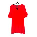 Alfani NWT bright Chinese red Ruffle Sleeve A Line V neck Dress women’s size 10 Photo 2