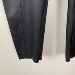 ZARA  Basic Woman's Sz XS Black High Rise Faux Leather Ankle Zip Legging‎ Pants Photo 4