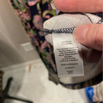 Talbots Cute  stretchy paisley babydoll v-neck dress midi cap sleeve flowy fairy Photo 4