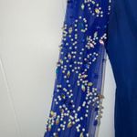 Long sleeve blue and rhinestones Size 12 Photo 2