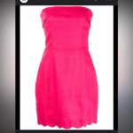 Reformation Strapless Fuchsia Dress Photo 8