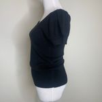 Energie Y2k Black Short Puff Sleeve Sweater Sz Medium Boho Photo 3