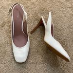 Calvin Klein  Reeda White Patent Slingback heels Photo 0