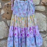 Love Shack Fancy Target Dress Womens Size xs Floral Tiered Tie Strap Ruffles Photo 1