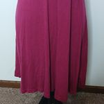 Free People deep pink boho tie back midi dress size large Photo 4