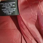 London Fog Women's Peacoat Size Small Red Wool Blend Winter Coat Fringe Scarf Photo 7