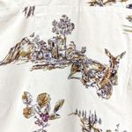 Anthropologie RARE Maeve Southward Stop Dress Deer Woodland Birds Animal Print 6 Photo 4