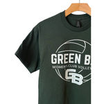 Gildan Green Bay Women's Club Volleyball T Shirt Womens Size M Green Short Sleeve Crew Photo 1