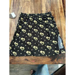 Vans NWT  Women's Black Floral Print Folklore Midi Skirt Size Medium Photo 5