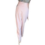 EXPRESS  LIGHT BLUSH PINK SUPER HIGH RISE ANKLE LENGTH PAPER BAG TROUSERS NWT 18 Photo 3