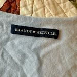 Brandy Melville Blue cotton floral babydoll top Photo 4