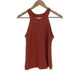Reunited Clothing Women's‎ Cotton Knitted Halter Tank Top Orange Size Small Photo 2