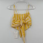 Show Me Your Mumu  yellow stripe scarf top nwt xs Photo 1