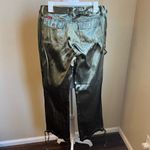 Mudd JEANS green shiny Y2K wide leg pants | 11/ 8 Photo 1
