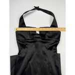 Bebe Elegant Black Halter Neck Formal Evening Dress Cocktail Party Gown size S Photo 1