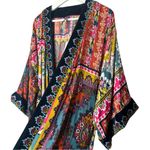 Anthropologie  Zadie Velvet Robe Bohemian Colorful Kimono Size XS/S Photo 7