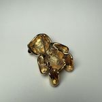 AJC Christmas Teddy Bear In Santa Clause Hat Enamel Brooch Pin Gold Tone Signed Photo 8