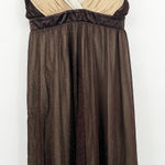 Charlotte Russe  Womens Y2K Vintage Glitter Mesh Layered Babydoll Dress Size L Photo 0