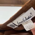 Laura Winston Brown Wool Vintage Mini Skirt Fall Size 8 Photo 6