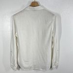Orvis  Classic Collection White Linen Blend Button Front Shirt‎ Women's Small Photo 2