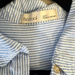 Be cool Stripped button collared shirt blue Photo 2