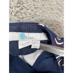 Boden Printed Cropped‎ Pants US 8R Blue Geometric Career Casual School Office Size 8 Photo 7