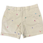 Rafaella  Cream Shorts with Multicolor Embroidery Photo 0