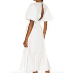 MINKPINK  Dress Womens X Small White Jessey Wrap‎ Midi Open Back Cotton Photo 2