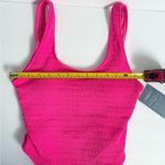 Mosmann Australia Neon Pink One Piece Swimsuit Scoop Neck High Cut Padded Beach Size M Photo 12