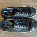 P448 John Glitter Black Sneakers Italian Leather Low Top Shoes School Street Y2K Photo 8