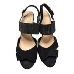 CloudWalkers by Avenue Black Rhinestone Slingback Heels Holidays Glam 11 Wide Size undefined Photo 1