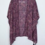 Mason & Belle Womens Open Front Kimono Size M Tassels Hippie Aztec Southwestern Photo 2