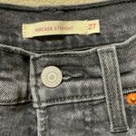 Levi's NWOT  Ribcage Straight Full Length Jeans Black High Rise 27 Photo 6