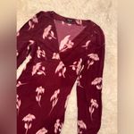 Madewell NEW  Long sleeves V-Neck Cuff-Sleeve Maxi Dress in Floral Sz 4 Photo 7