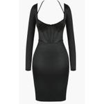 House Of CB  Grazia Long Sleeve Satin‎ Corset Dress NWOT Size XS Photo 7