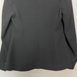 Escada Wool Blazer Jacket German Design Size 34 Grommet Detail MISSING BUTTON Black Photo 5