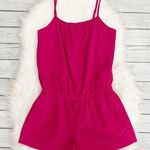 Joie  Silk Fuchsia Romper Photo 0