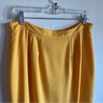 Butter yellow Polyester pencil skirt Photo 2