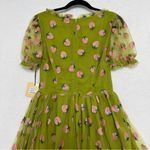 Unique Vintage NWT Smak Parlour Medium 6-8 Avocado Strawberry Print Flare Dress Photo 11