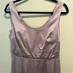 Ann Taylor Lavender Purple Satin Sleeveless Fit & Flare Dress Sz 6 Below Knee Photo 2